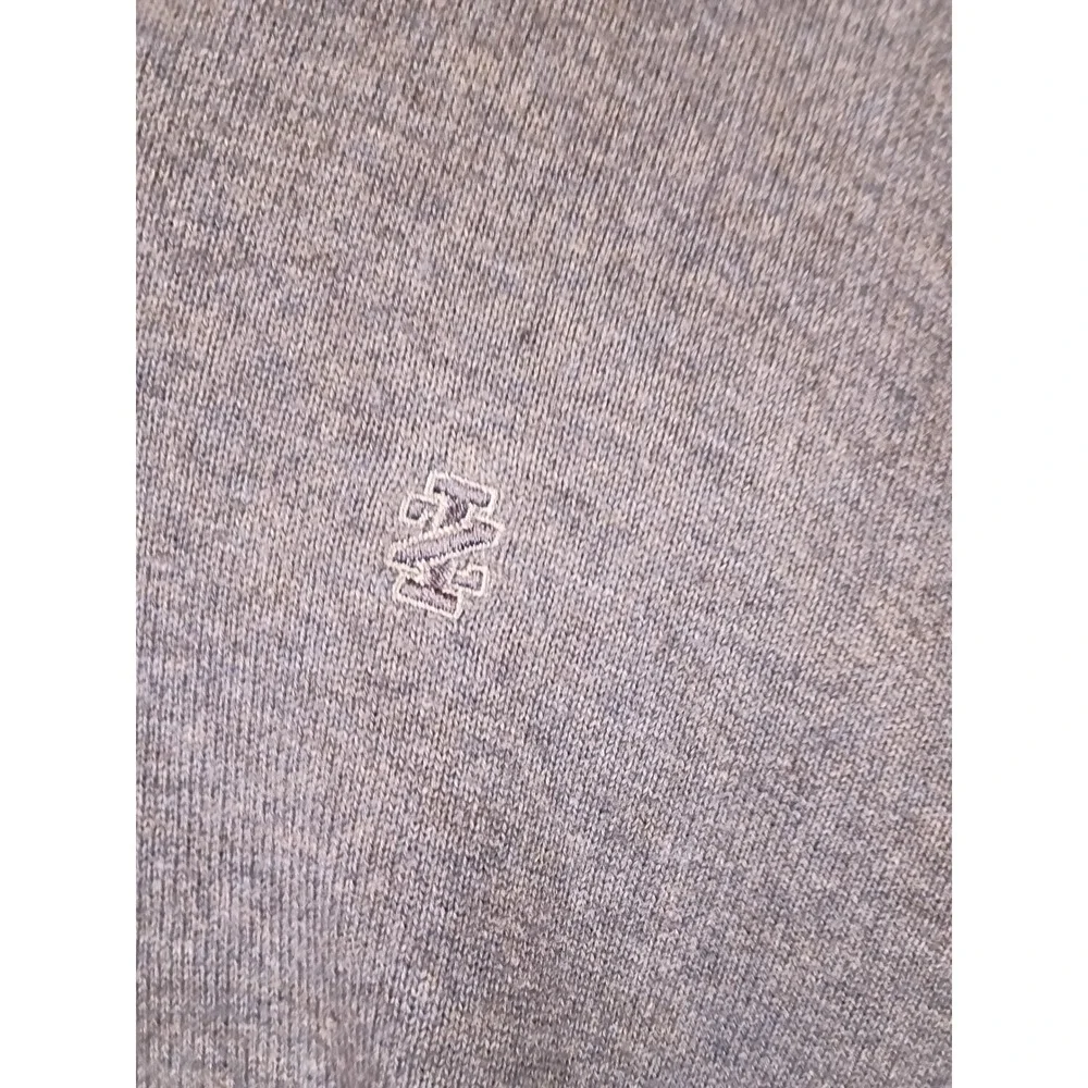 Classic Preppy IZOD Mens XXL Blue V-Neck Long Sleeve Knit Logo Sweater